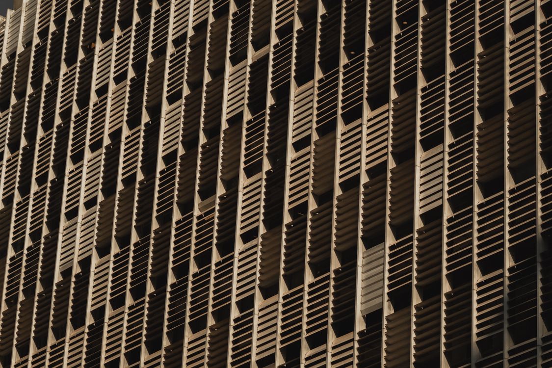 Close-up of Modern Geometric Building Windows · Free Stock Photo