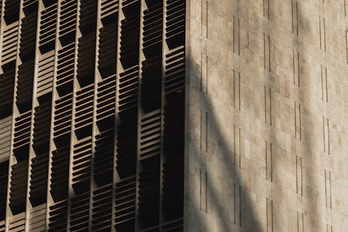 Brown Concrete Building in Close-up Photography