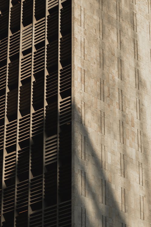 Low Angle Shot of Brown Concrete Building