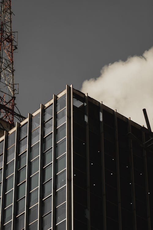 Low-Angle Shot of a High Rise Building under the Sky