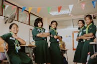 Beautiful Students at the Classroom