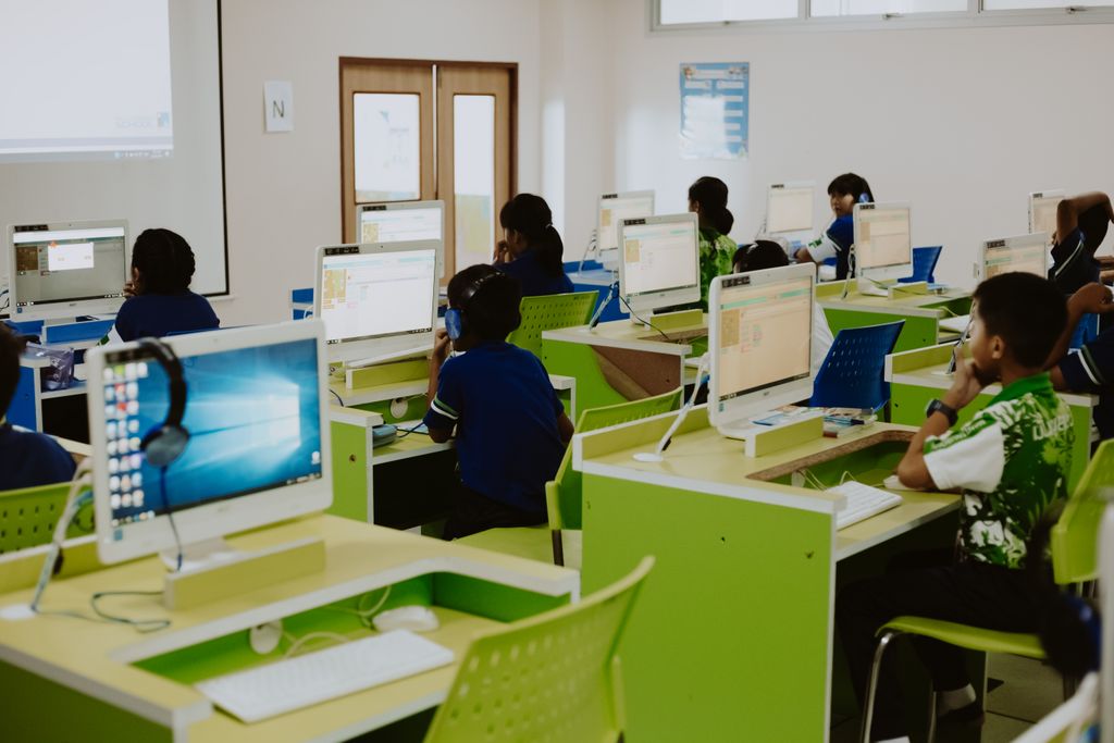 Computer labs look different now, but the questions teachers ask have not changed