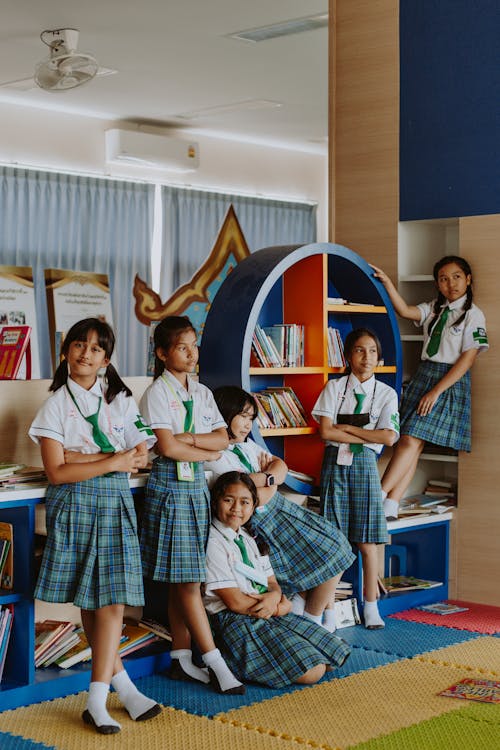 Group of Students inside the Library