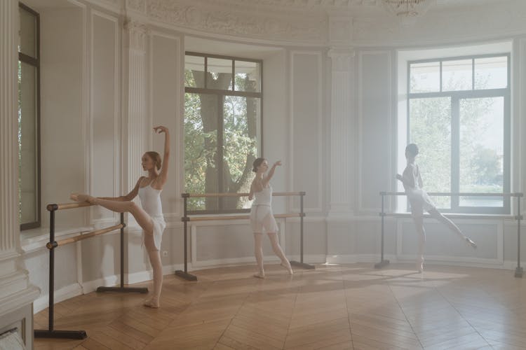 Ballet Dancers Practicing