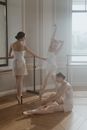 Ballet Dancers in a Ballet Class