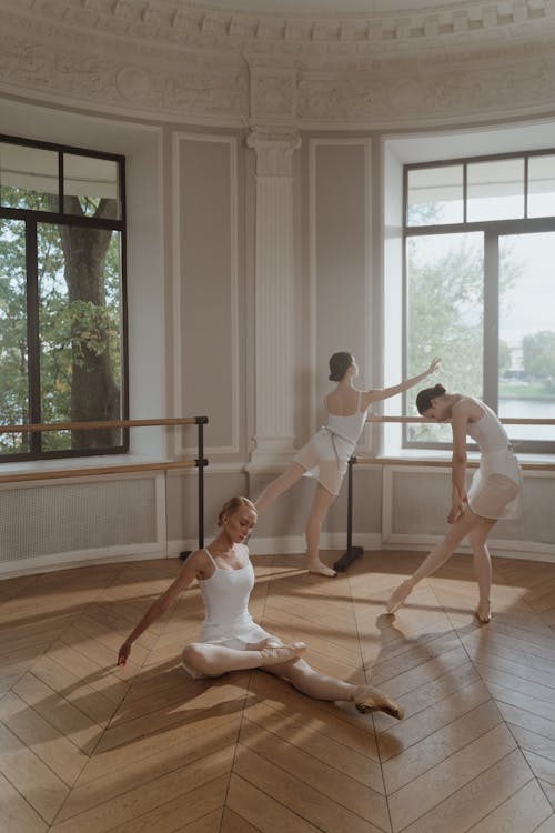 Ballet Dancers in a Studio 