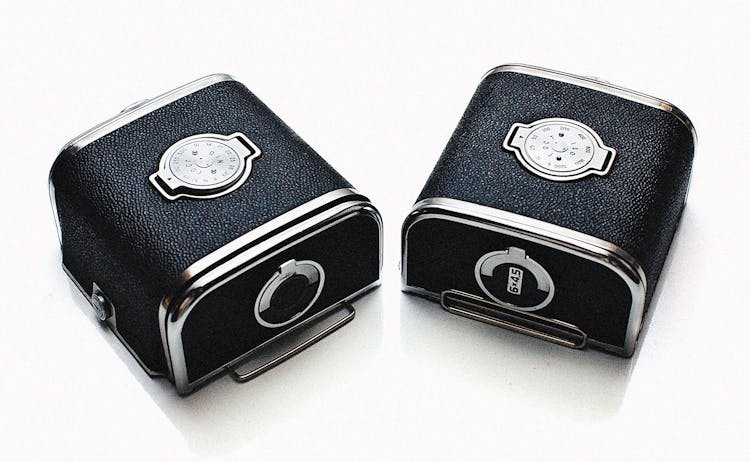 Vintage Black Cases With Metal Locks