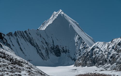 Scenic View of a Snow-Covered Mountain 