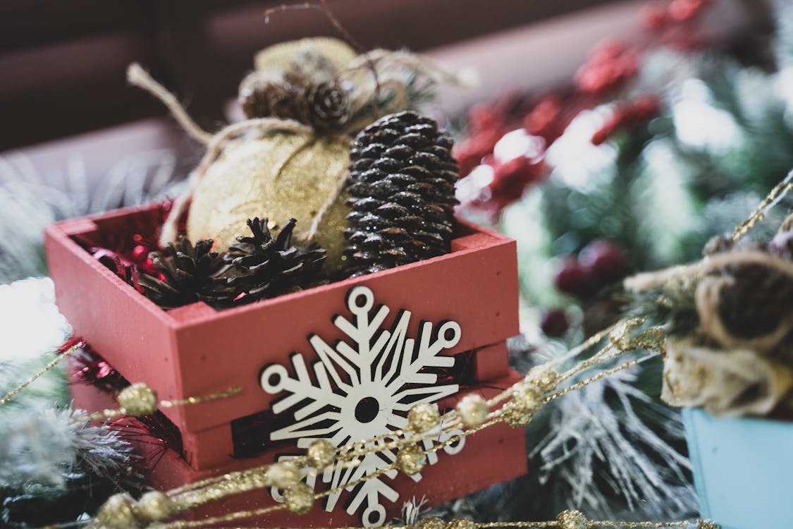 Foto profissional grátis de decorações de Natal, fechar-se, feriado