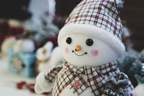 White Snowman Plush Toy