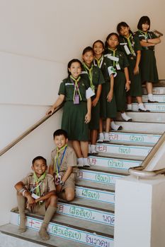 A Group of Students on the Stairs