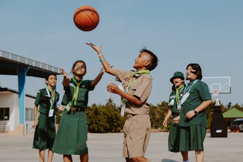 コピースペース, タイ, バスケットボールのコートの無料の写真素材