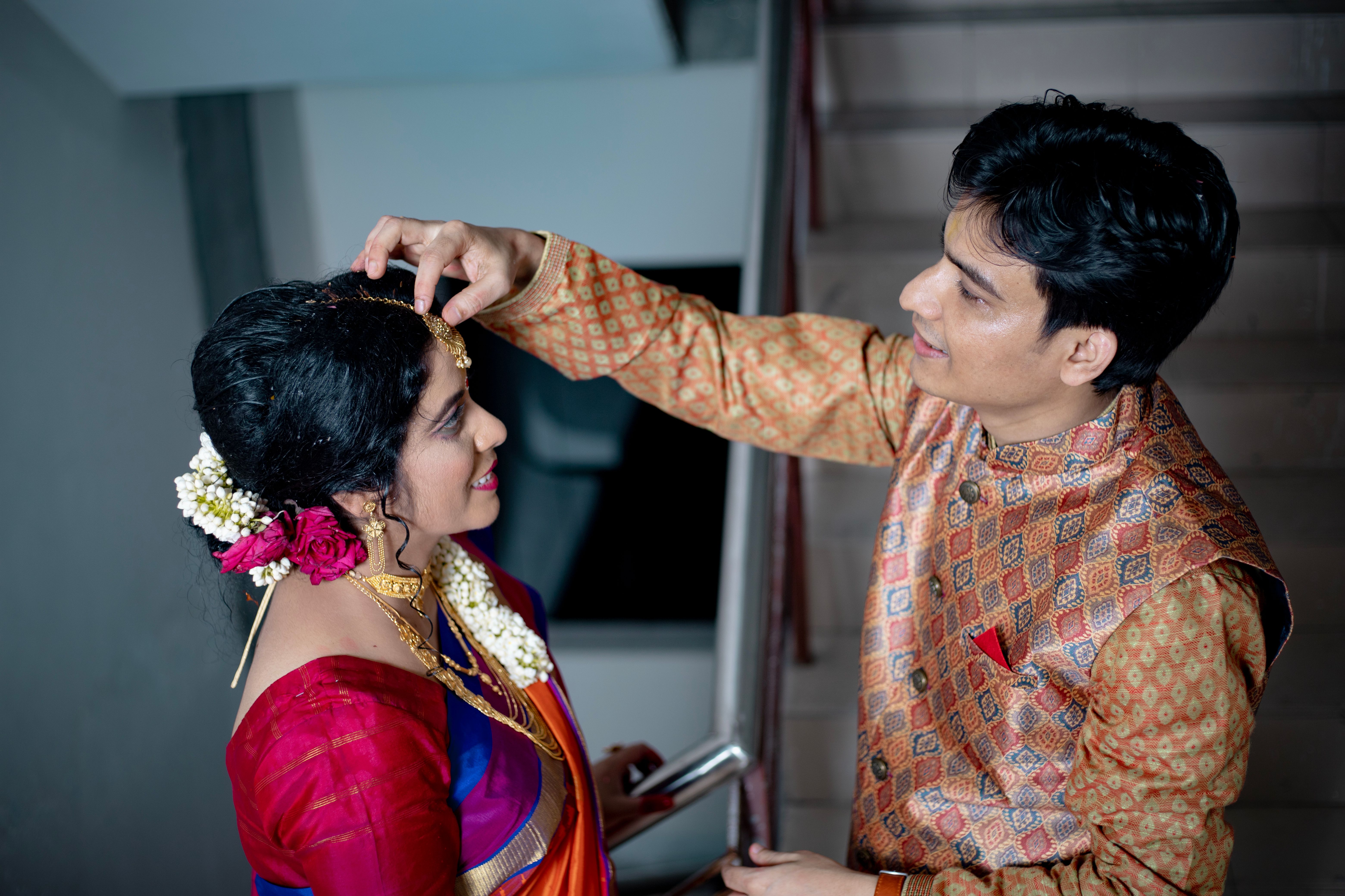 Couple Wearing Traditional Wedding Clothes · Free Stock Photo