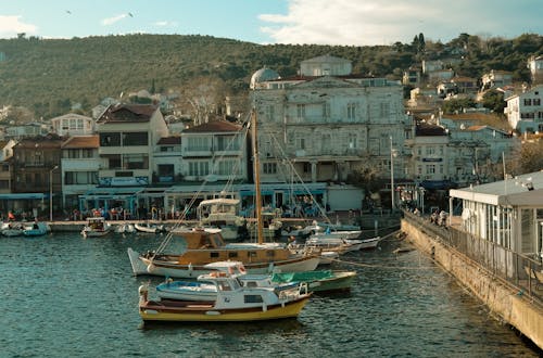 White and Brown Boat on Dock