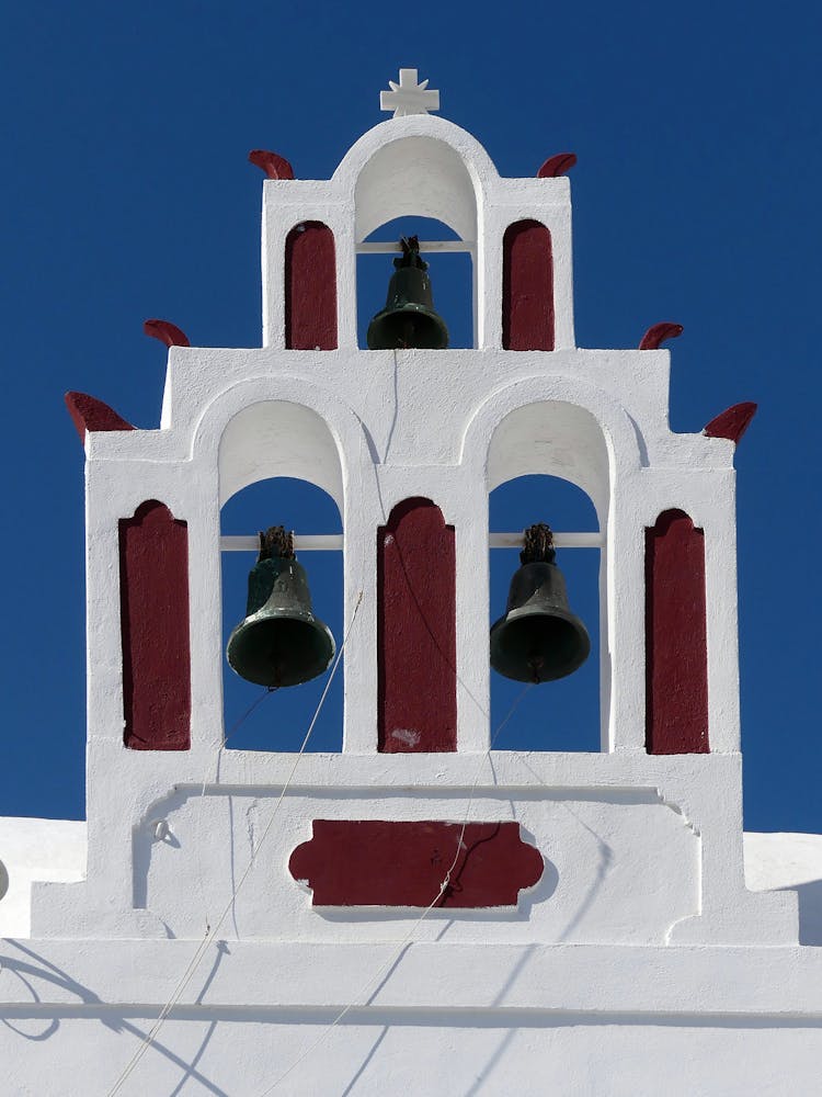 White Bell Tower In A Church 