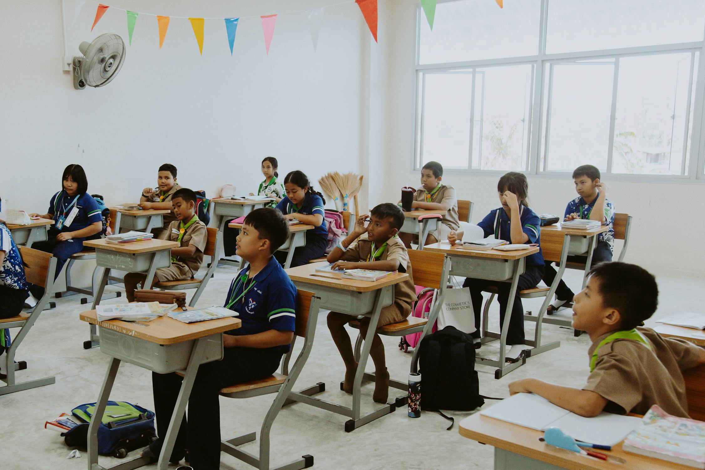 children in classroom