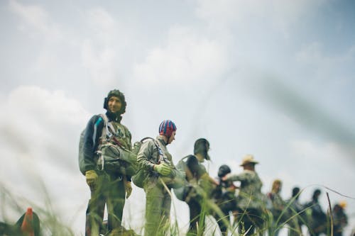 Free stock photo of skydiving