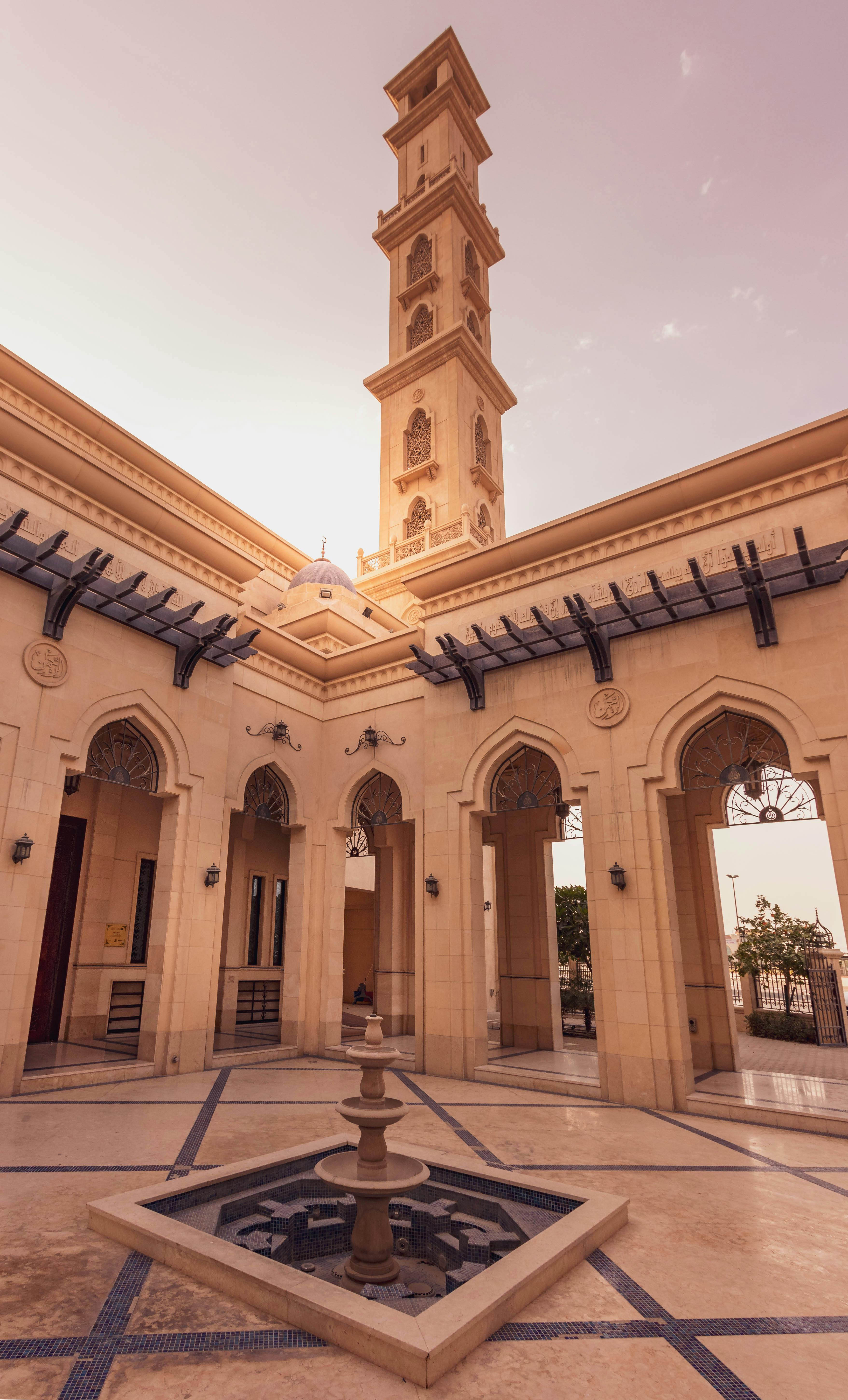 outdoor fountain at a mosque