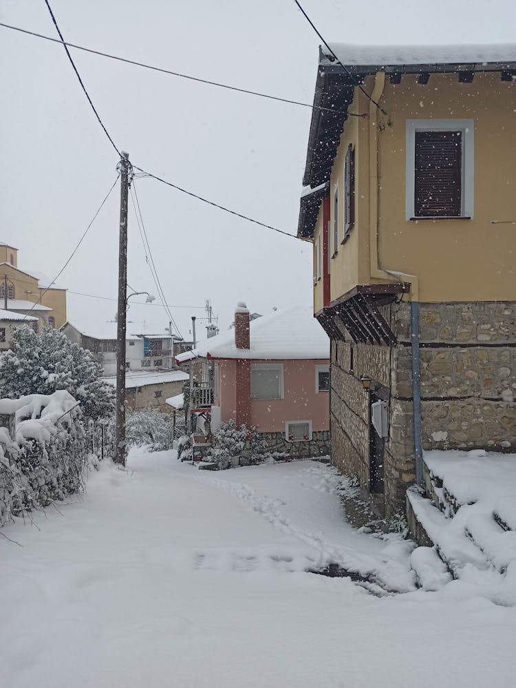 A Neighborhood During Winter