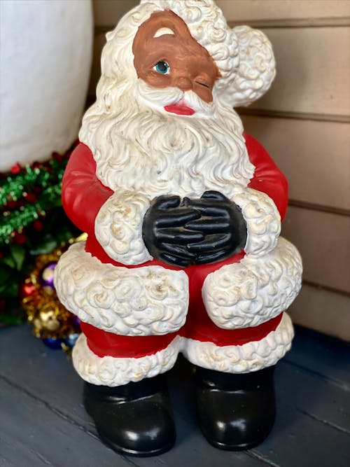 Free stock photo of african american holiday, antique, black santa