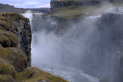 Water Falls on Rocky Hill