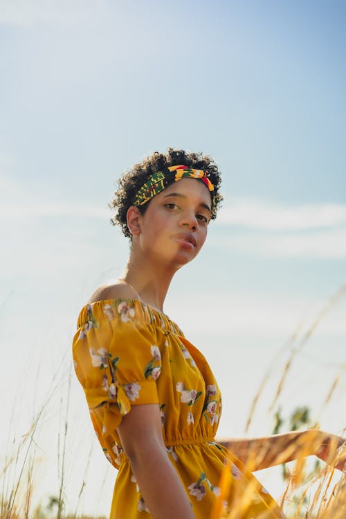 Portrait of Woman in Field