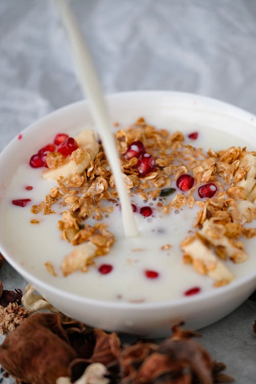 Free Cereals in a Bowl Stock Photo