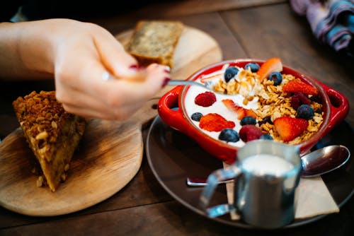 Základová fotografie zdarma na téma banánový chléb, brunch, cereálie