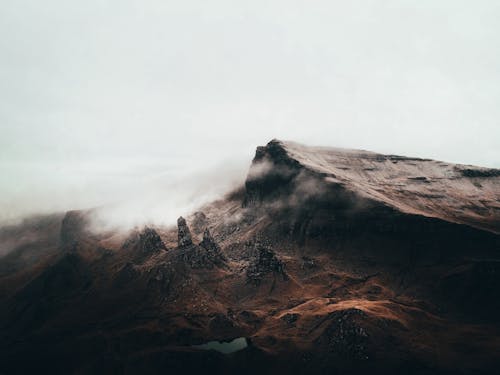 Clouds Covering Barren Landscape