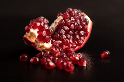 Close-Up Shot of a Pomegranate