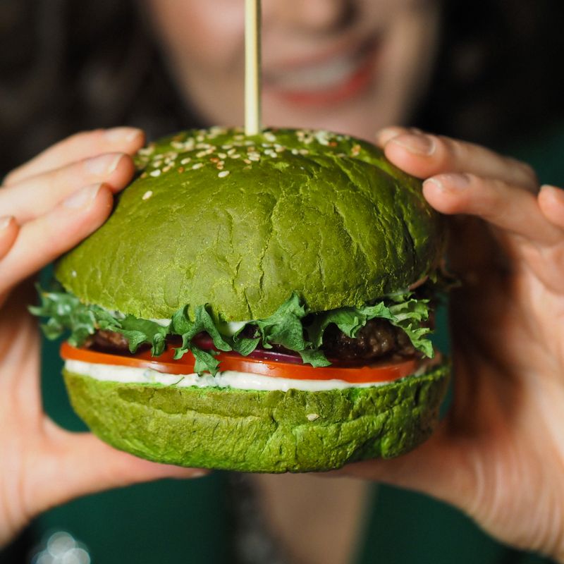 Tostone Veggie Burgers with Mayo-Ketchup Sauce
