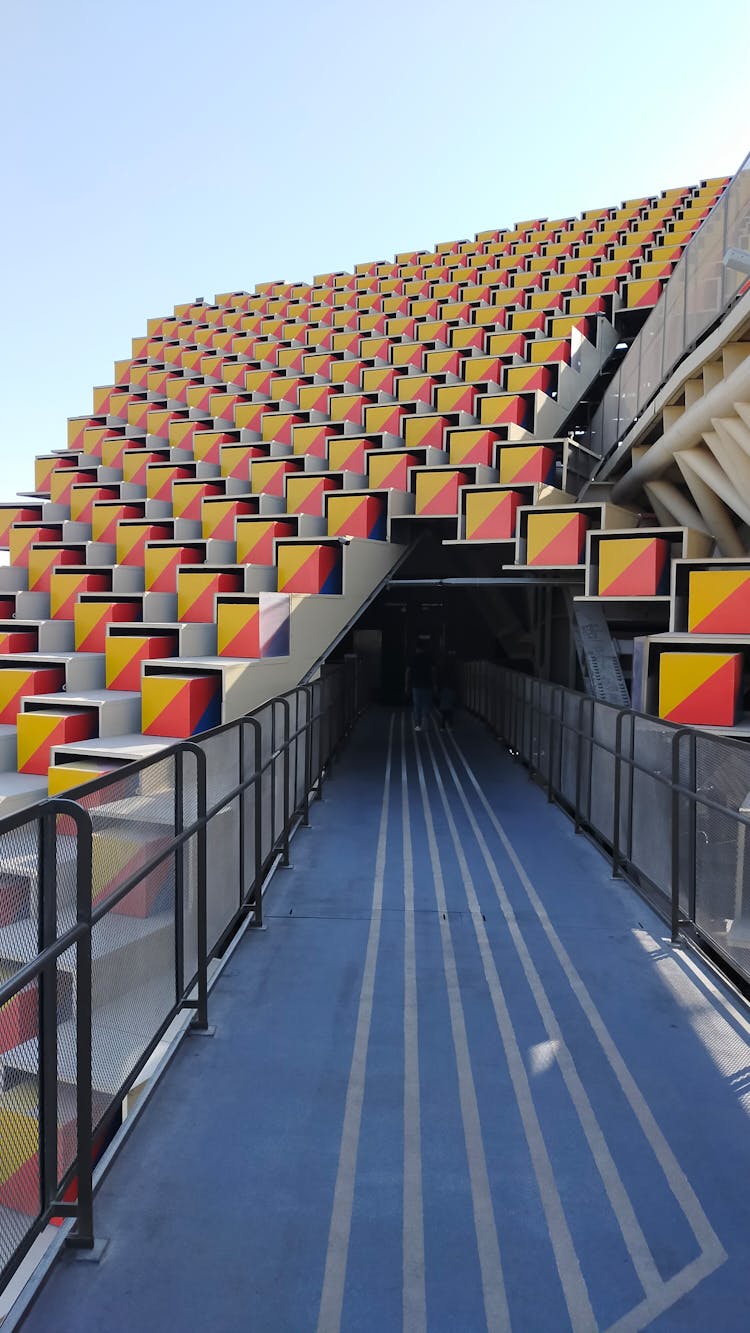 Colorful Cubes Over Tunnel