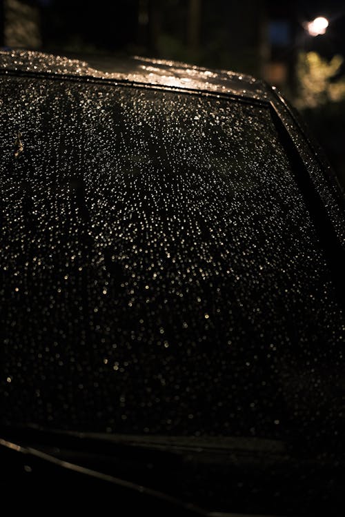 Free A Wet Windshield Stock Photo
