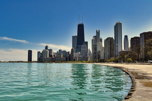 City Buildings Under the Blue Sky