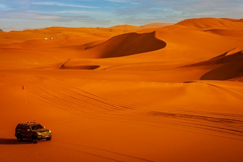 Black SUV on Desert