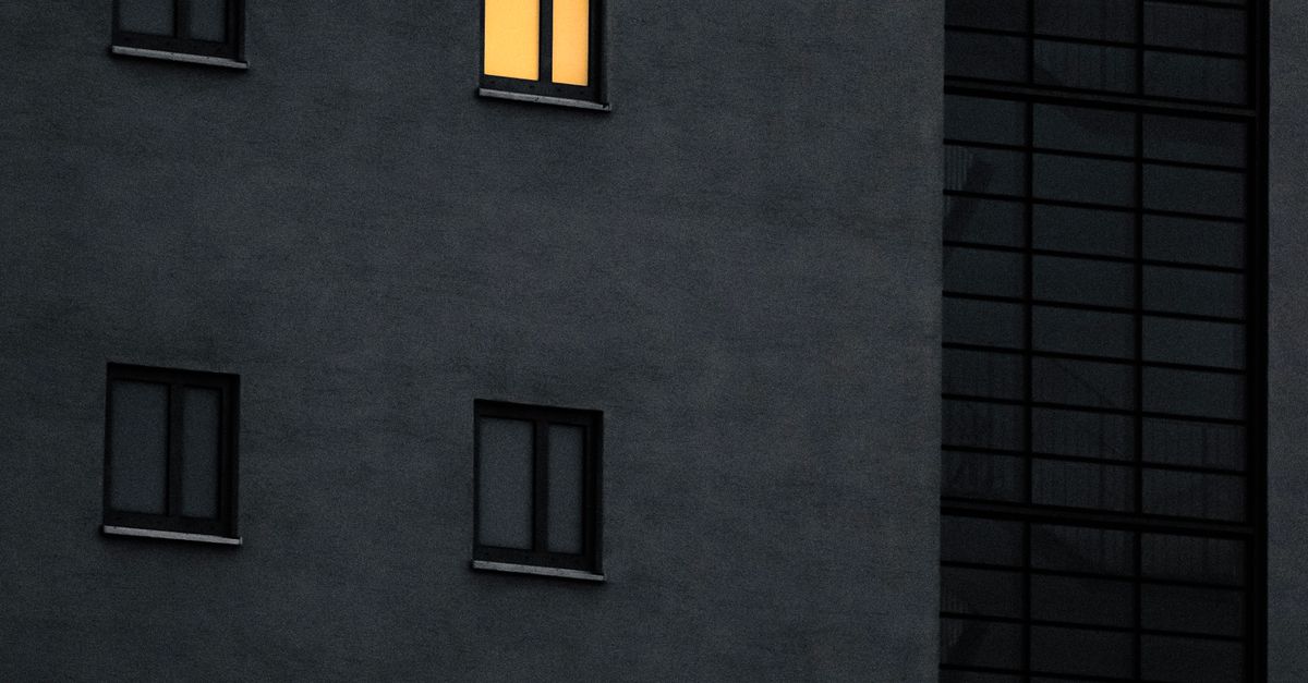 Light in One Window in Block of Flats · Free Stock Photo