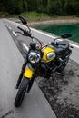 Yellow and Black Motorcycle on the Road