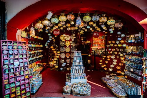 An Interior of a Souvenir Shop