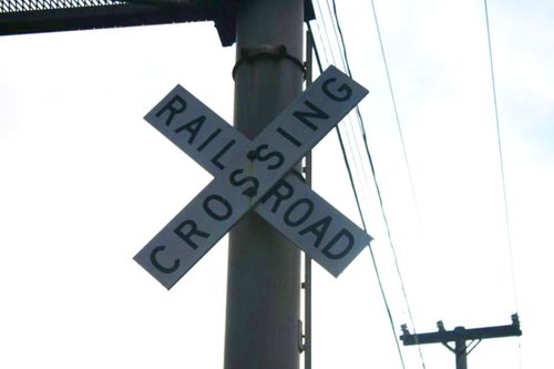 Free stock photo of outside, railroad, railroad crossing Stock Photo