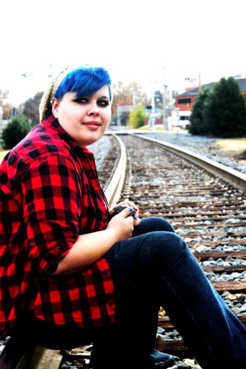 Free stock photo of blue, blue hair, female Stock Photo