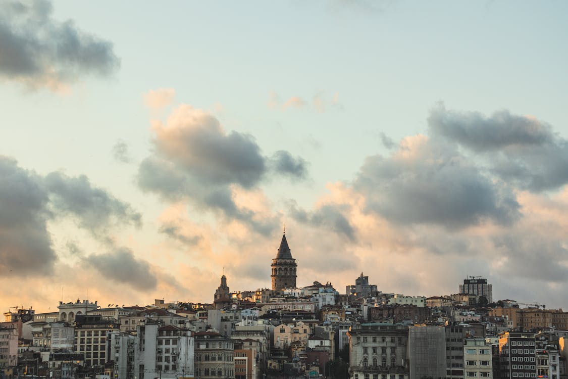 Aerial View of Tall Concrete Buildings in the City · Free Stock Photo