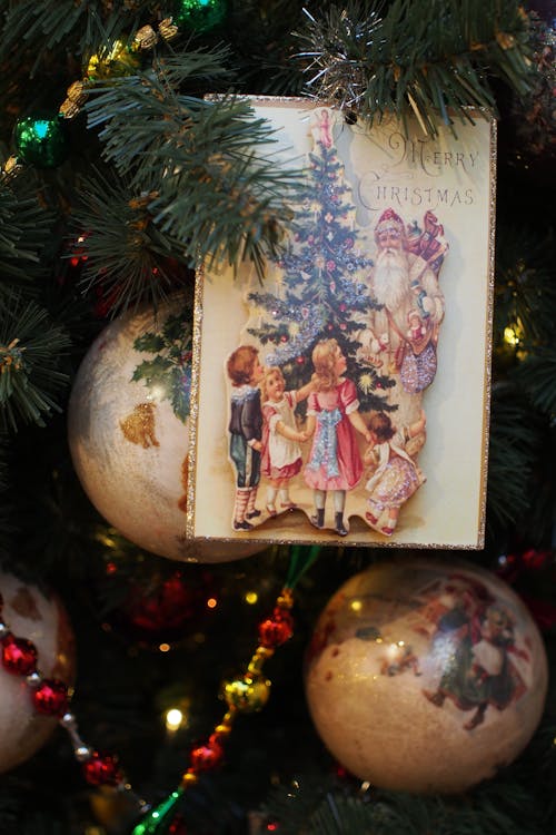 A Close-Up Shot of Christmas Decorations