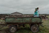 2 Women in Green Utility Trailer