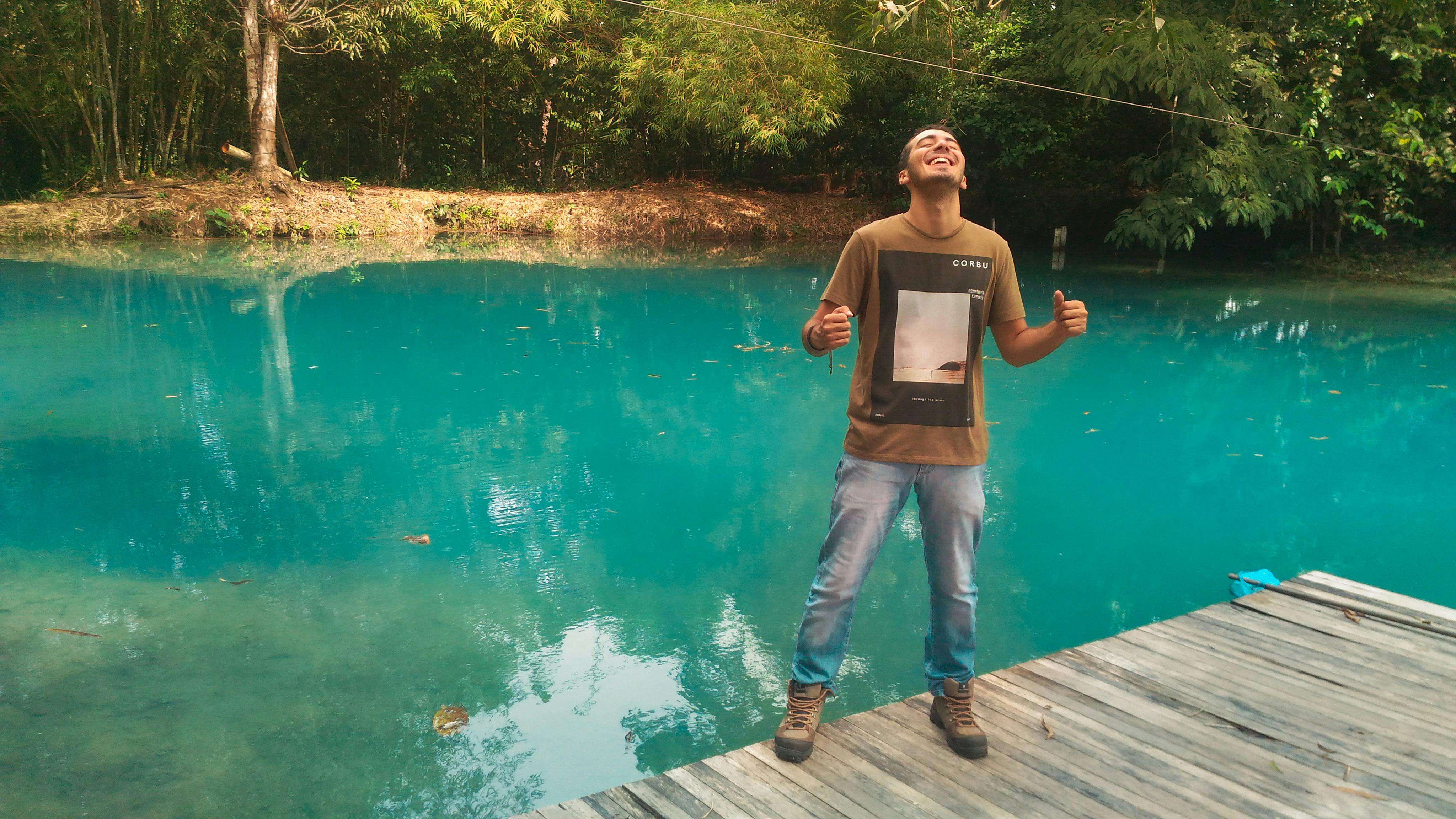 Free stock photo of blue lagoon, blue water, boy
