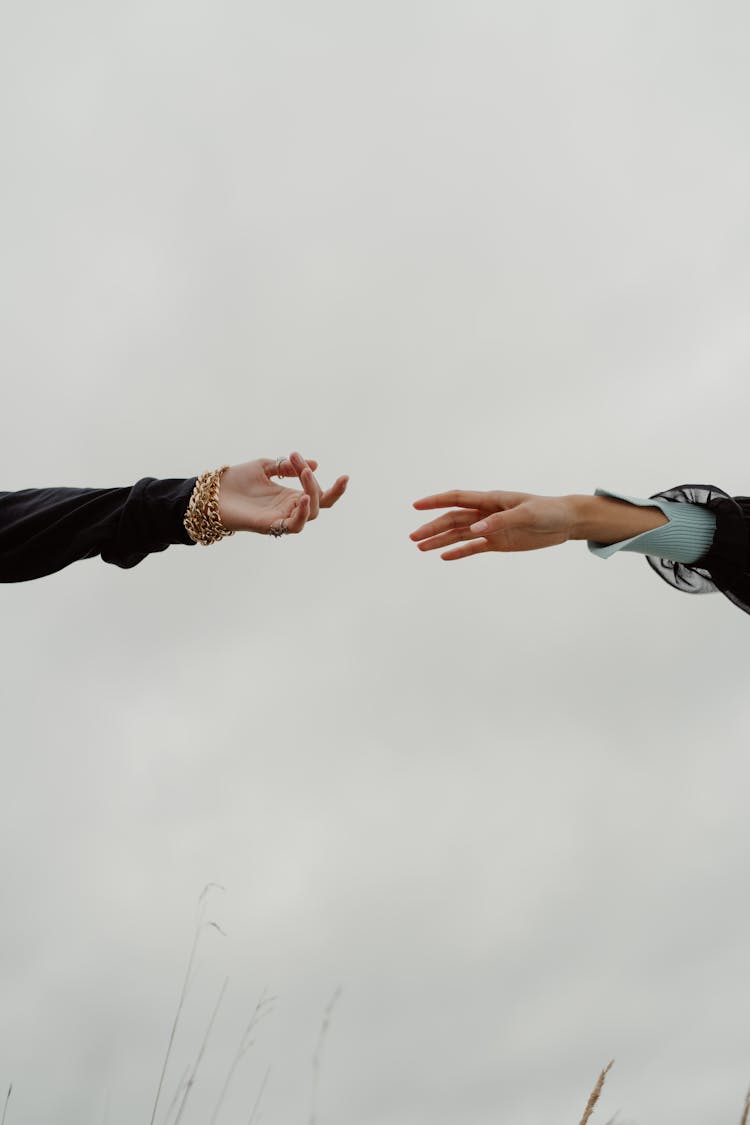 Women Hands Reaching Each Other