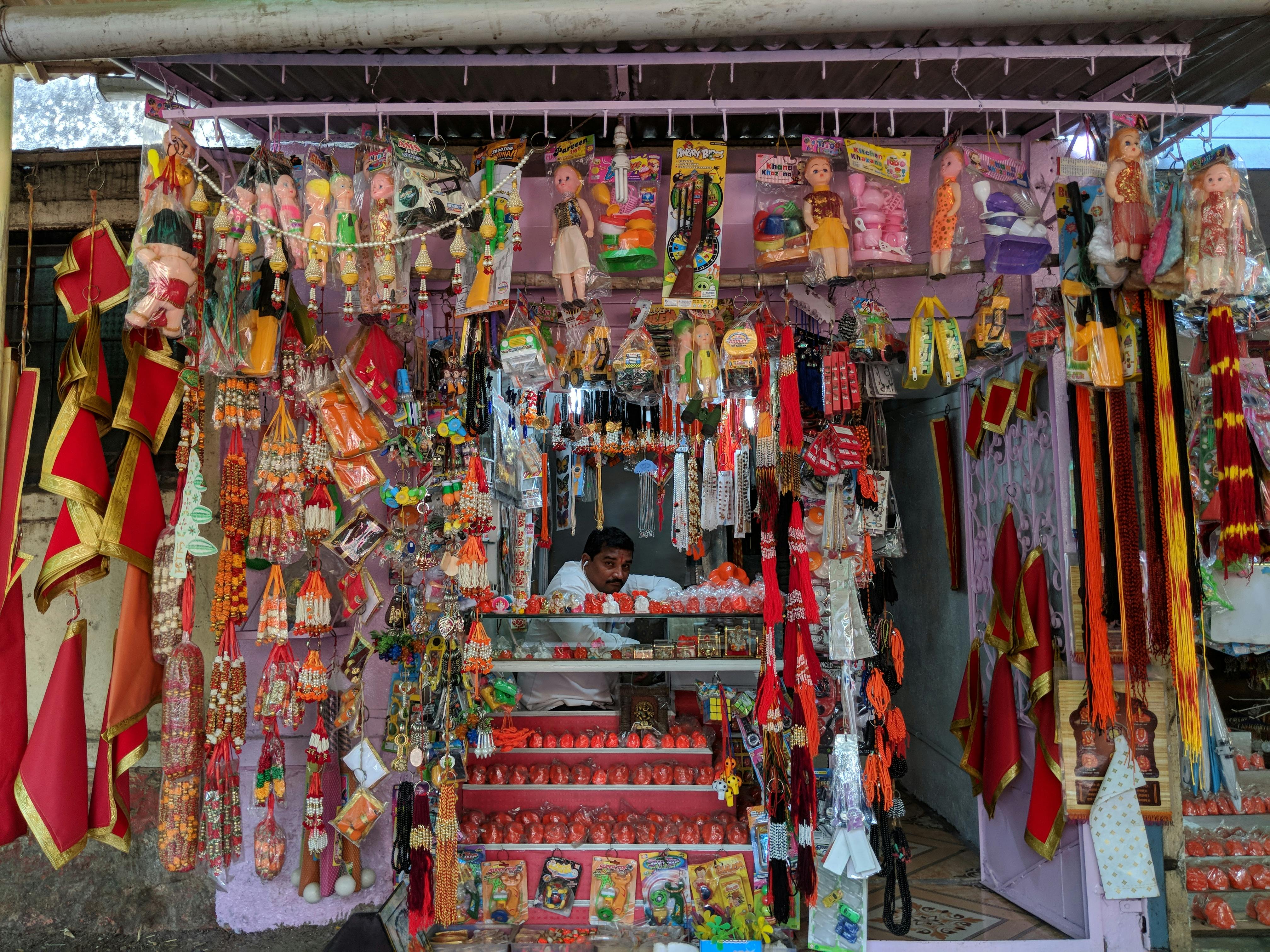 Free stock photo of gifts, street market