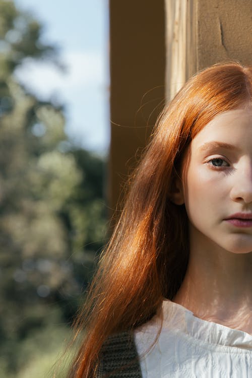 Portrait of Redhead Woman