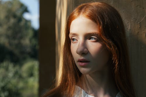 Portrait of Redhead Woman