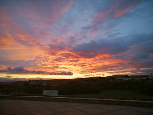 Ingyenes stockfotó felhős ég, naplemente, színes témában