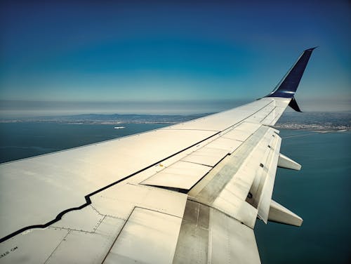 Безкоштовне стокове фото на тему «Авіація, блакитне небо, крило» стокове фото